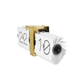 Flip No Case Clock - White (36cm)