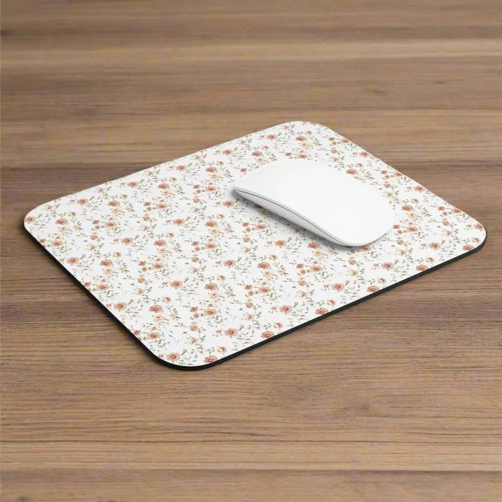 Floral Design Mouse Pad – Elegant Workspace Decor