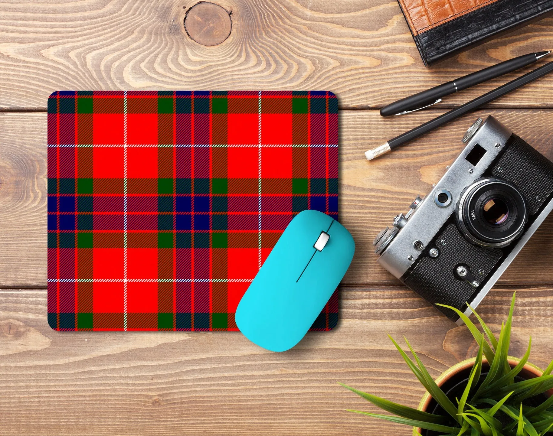 Fraser Modern Tartan Mouse Pad