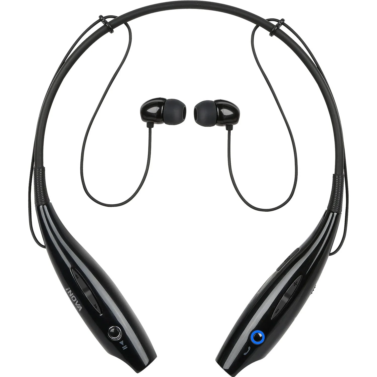 Fresh Fab Finds iNOVA Wireless Sports Stereo Hands Free Headset for Phone and Tablet in Black