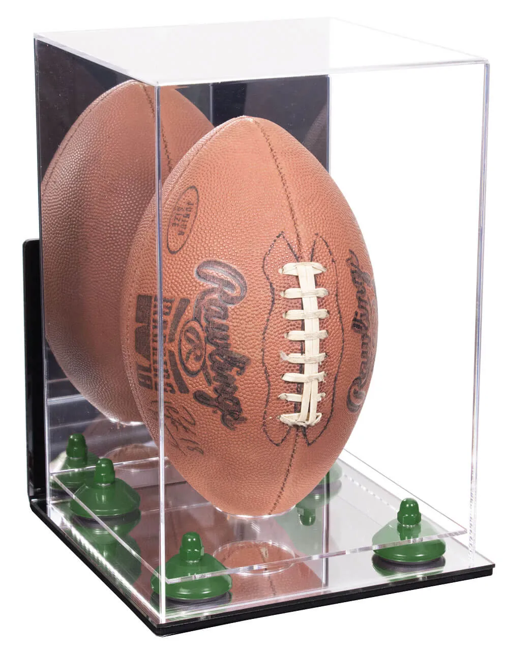 Full-Size Football Display Case Vertical - Mirror Wall Mounts (B42/A060)