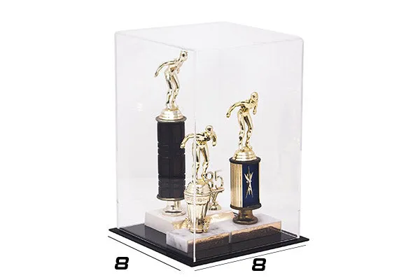 Full-Size Football Display Case Vertical - Mirror Wall Mounts (B42/A060)