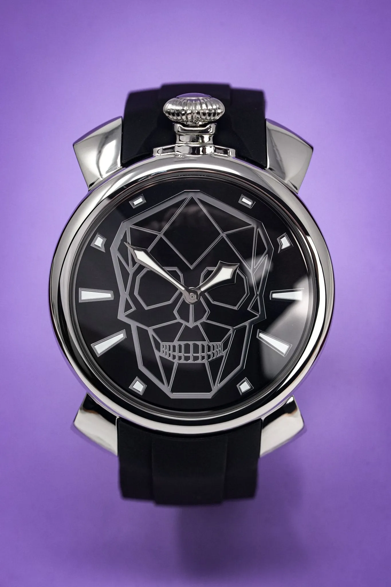 Gaga Milano Watch Slim 46 Bionic Skull Black 5080.BS01