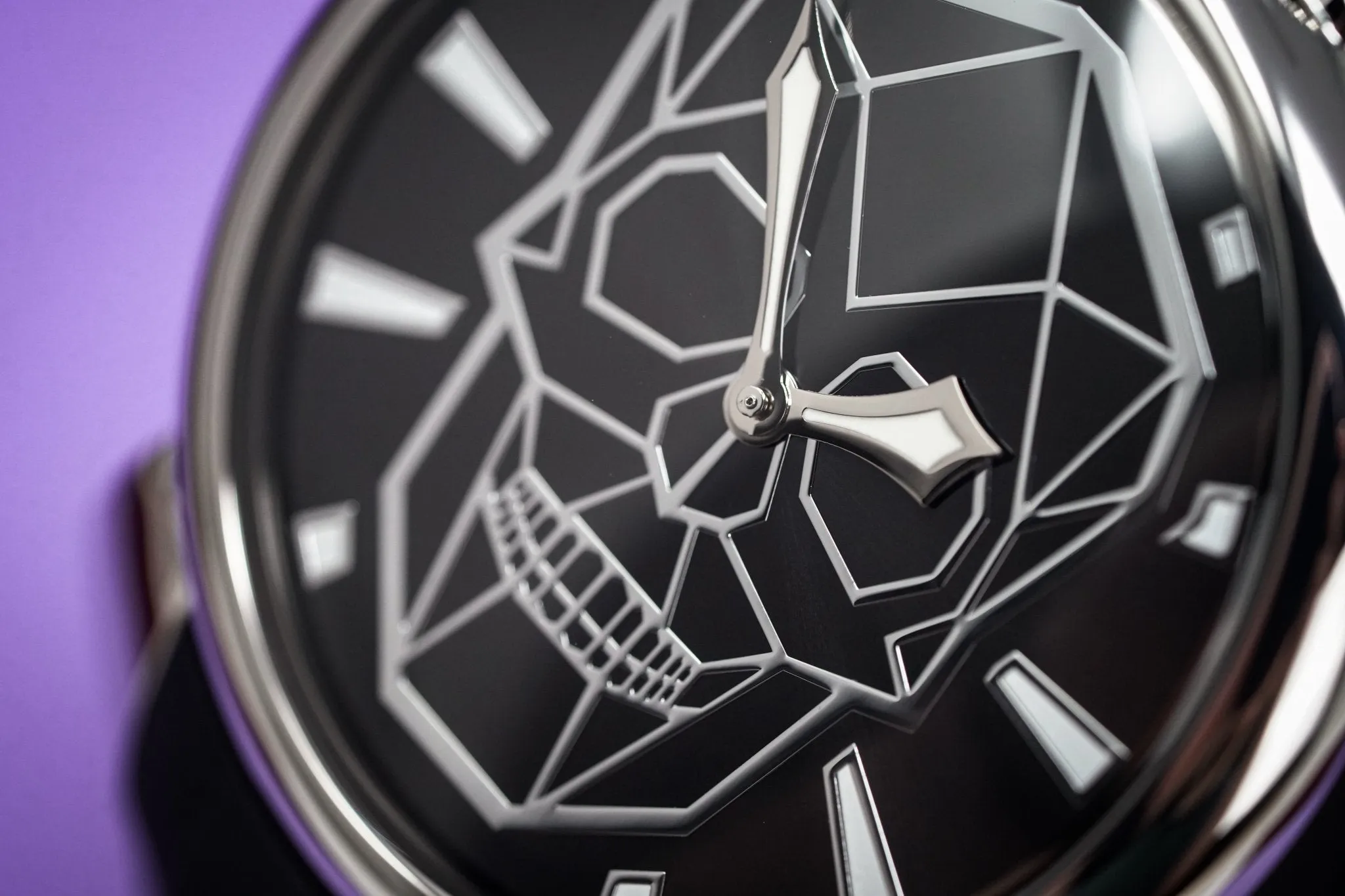 Gaga Milano Watch Slim 46 Bionic Skull Black 5080.BS01