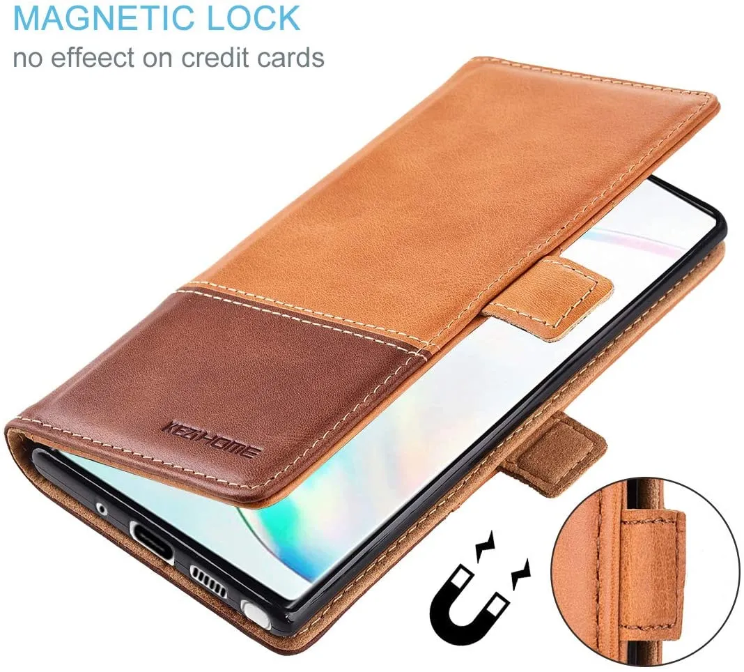 Galaxy Note 10 Plus Wallet Case | Leather Wallet Case for Note 10 Plus