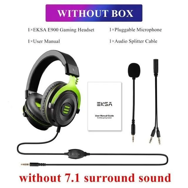 Gaming Headset with Microphone E900 Pro 7.1 Surround Headset Gamer USB/3.5mm Wired Headphones