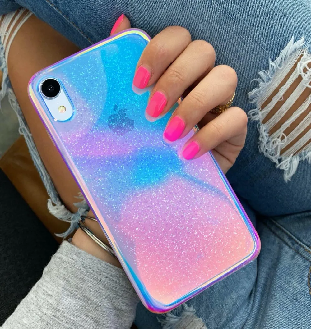 Glitter Nebula iPhone Case