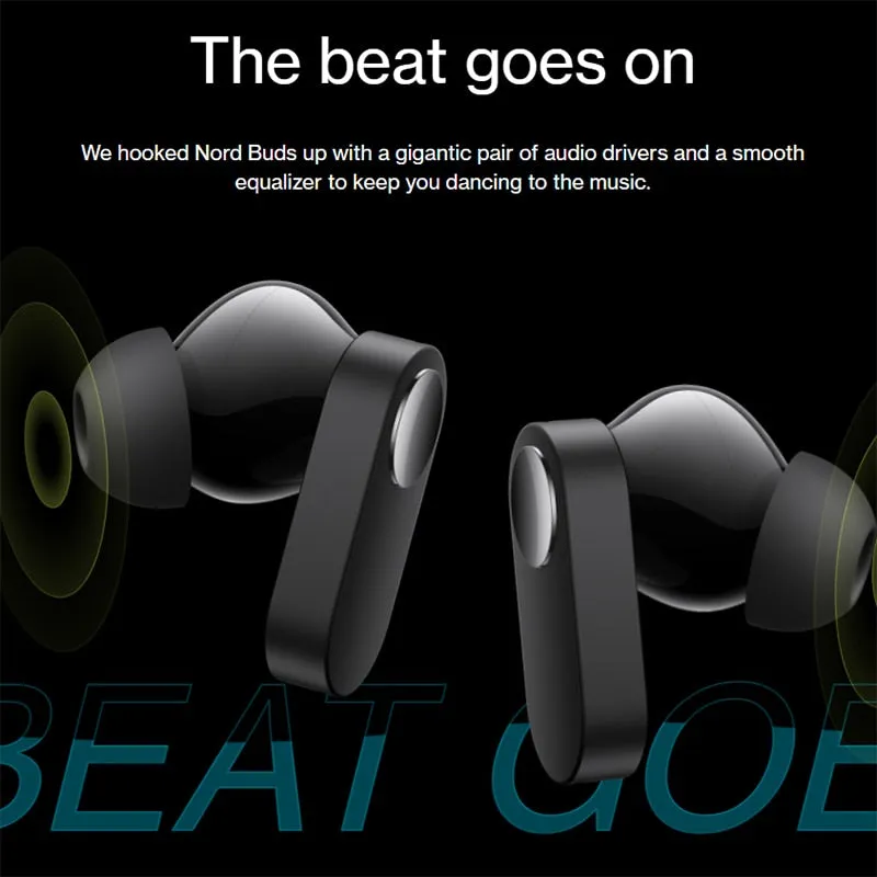 Global Version OnePlus Nord Buds TWS Earphones Fast Pair Bluetooth 5.2 IP55 SBC AAC Dolby Atmos Support Sound Master Equalizer