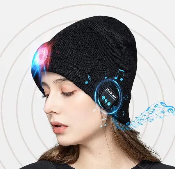 Glow Wireless Music Call Warm Earphone Hat