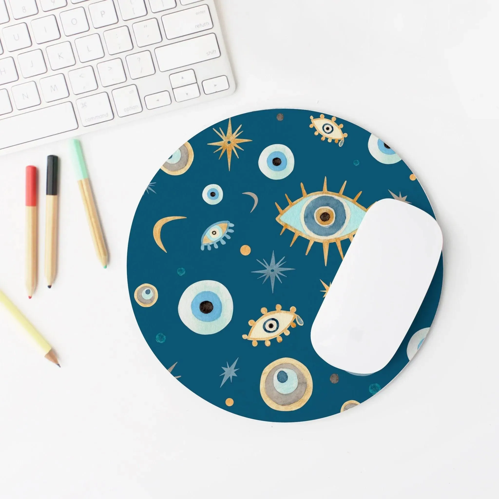 Greek Evil Eye Mouse Pad