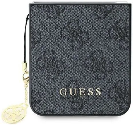 Guess 4G Charm Case for Samsung Galaxy Z Flip 6 Black - GUHCZF6GF4GGR