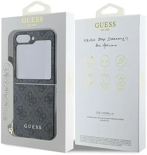 Guess 4G Charm Case for Samsung Galaxy Z Flip 6 Black - GUHCZF6GF4GGR