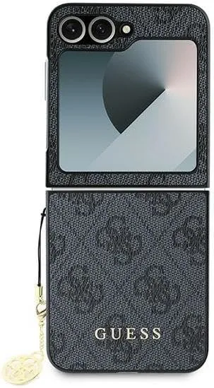 Guess 4G Charm Case for Samsung Galaxy Z Flip 6 Black - GUHCZF6GF4GGR