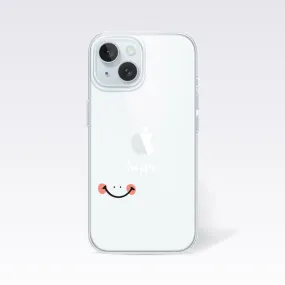 Happy Smile Clear Silicon Cover