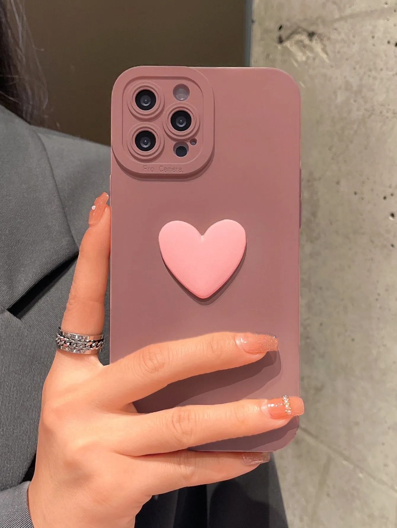 Heart phone case|Heart Decor Phone