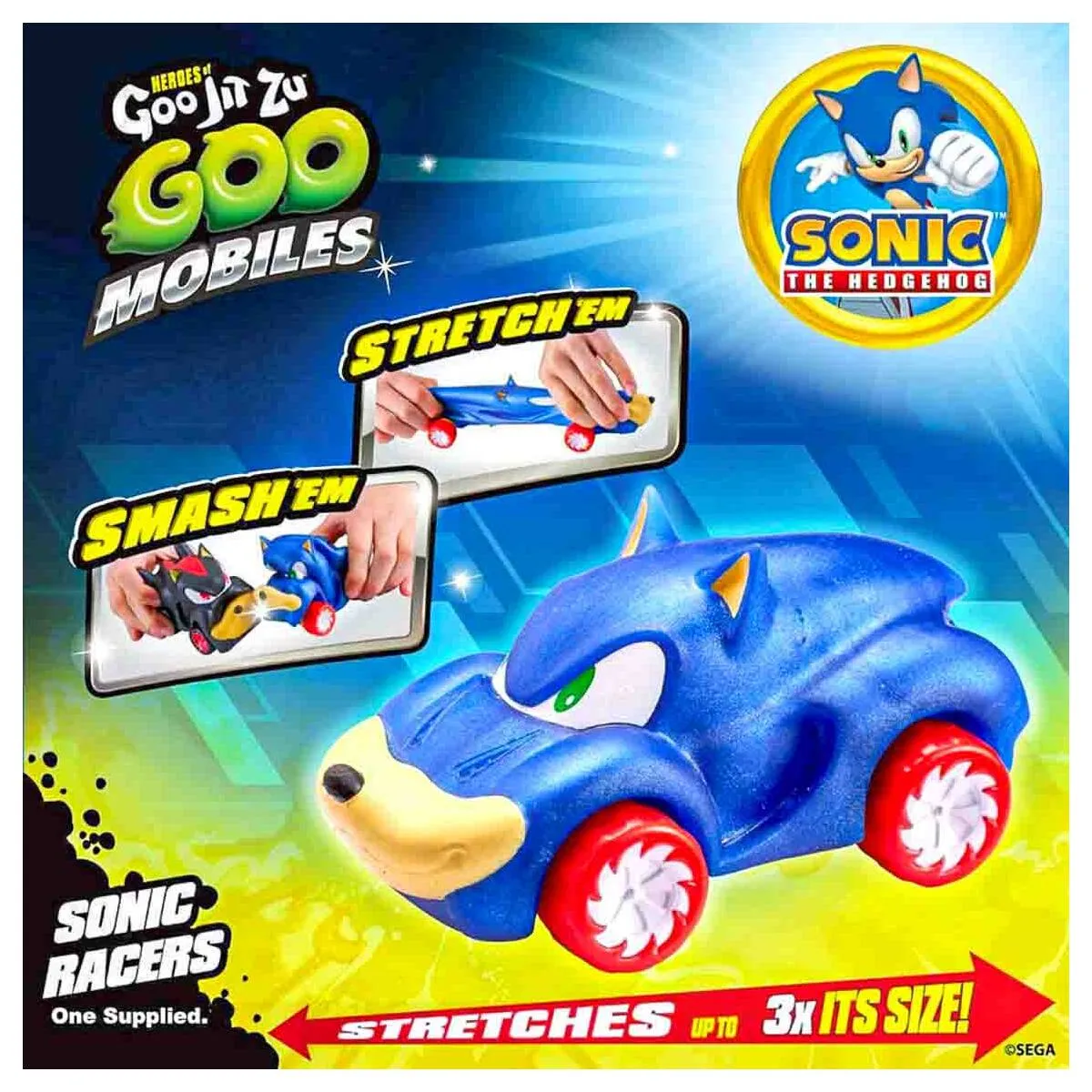 Heroes of Goo Jit Zu Goo Mobiles Sonic Racer Sonic the Hedgehog Stretch Vehicle