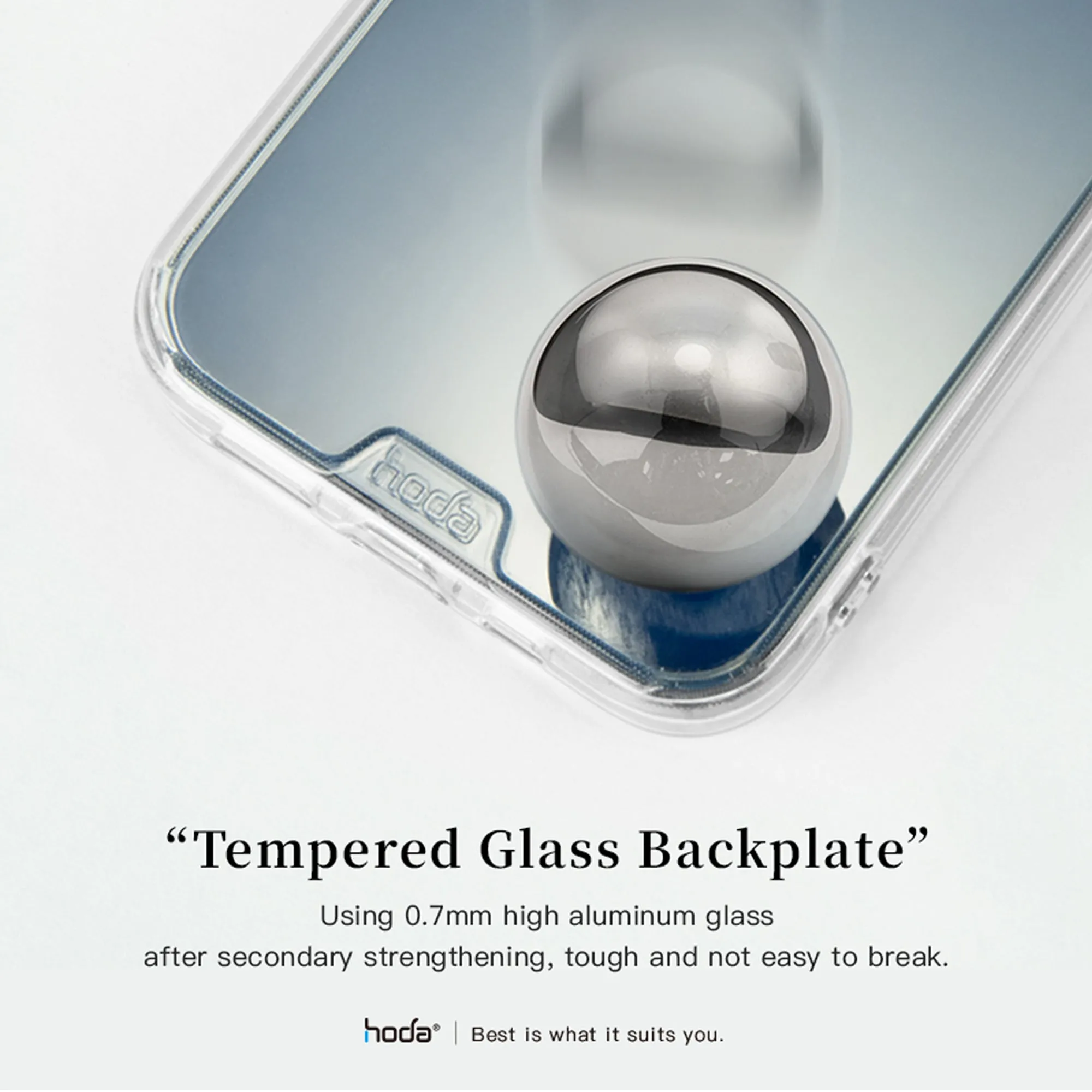 Hoda Crystal Pro Glass Case for iPhone 13 Pro Max 6.7" 5G - Military Standard Case - Clear (Barcode: 4711103541586 )