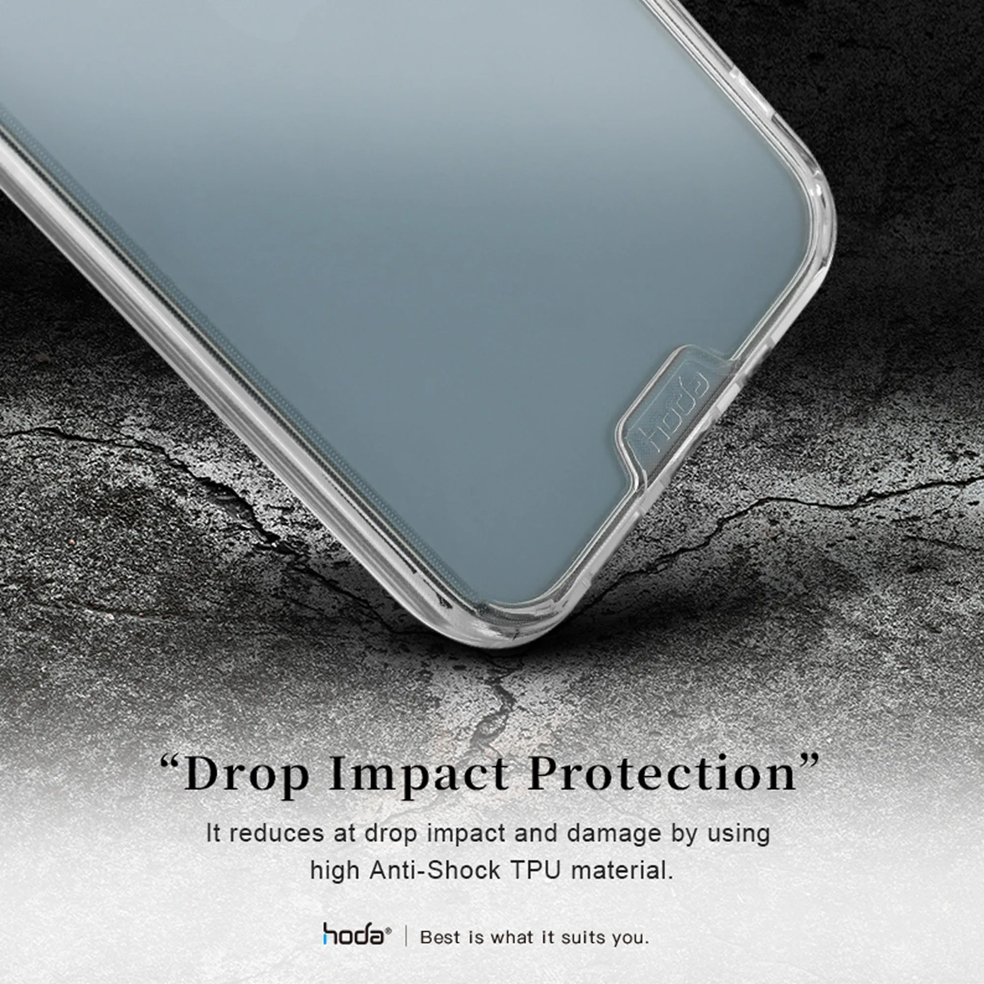 Hoda Crystal Pro Glass Case for iPhone 13 Pro Max 6.7" 5G - Military Standard Case - Clear (Barcode: 4711103541586 )