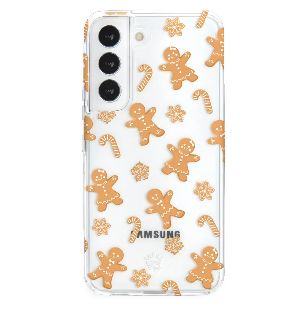 Holiday Gingerbread Clear Samsung Case