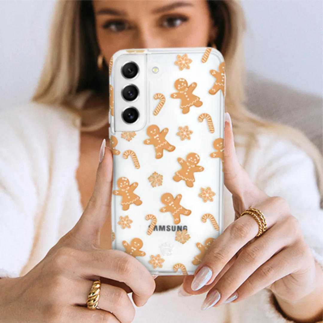 Holiday Gingerbread Clear Samsung Case