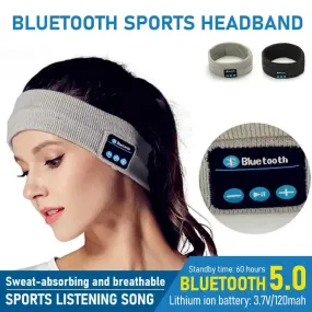 Hot sale bluetooth music sleep goggle headband bluetooth sports headscarf call headband yoga headwear