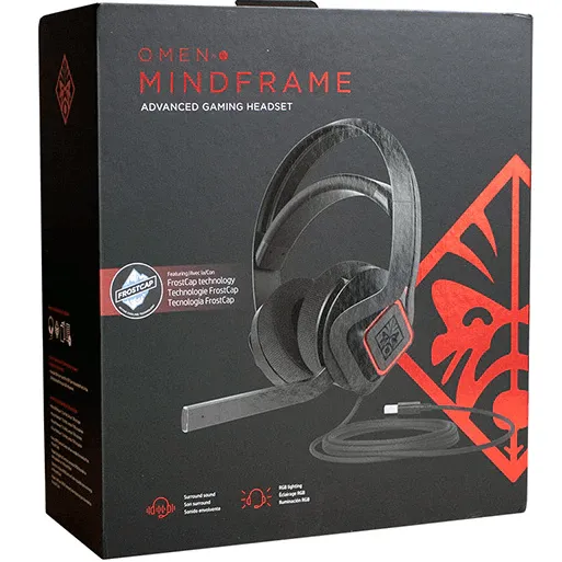 HP OMEN Mindframe 2 Prime Gaming Headset Headphones Microphone White