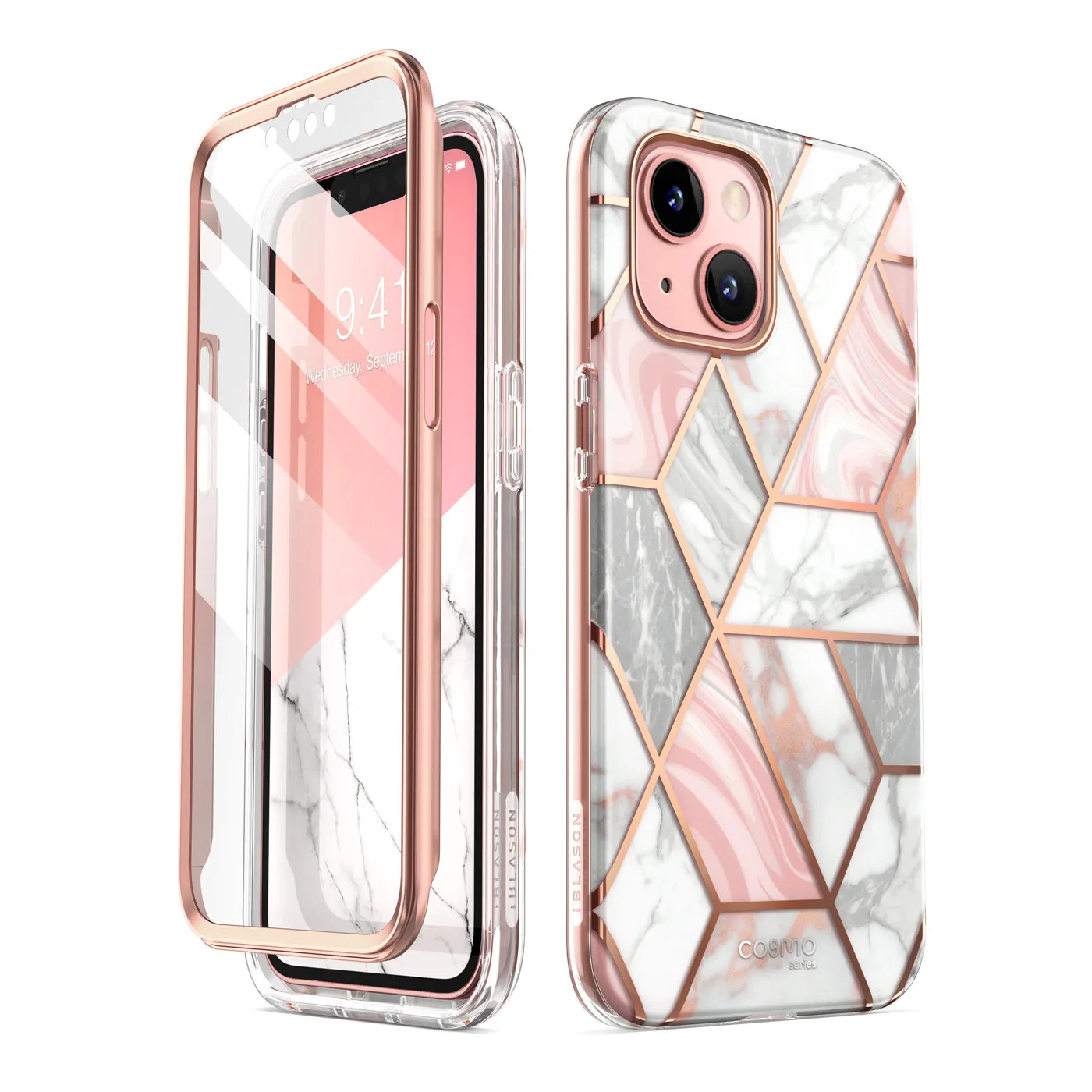 iPhone 13 Cosmo Case - Marble Pink