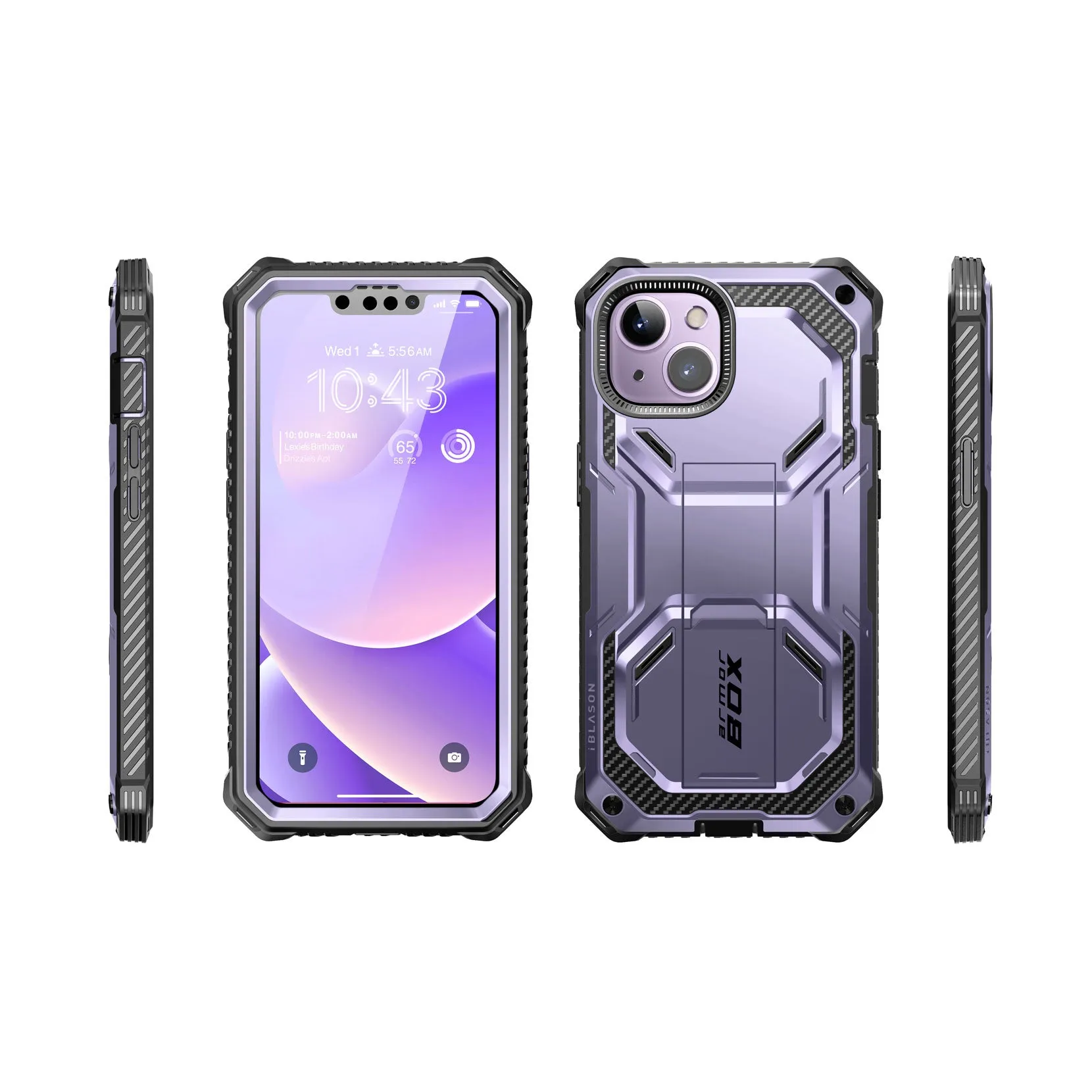 iPhone 14 Plus Armorbox Case(open box) - Metallic Purple