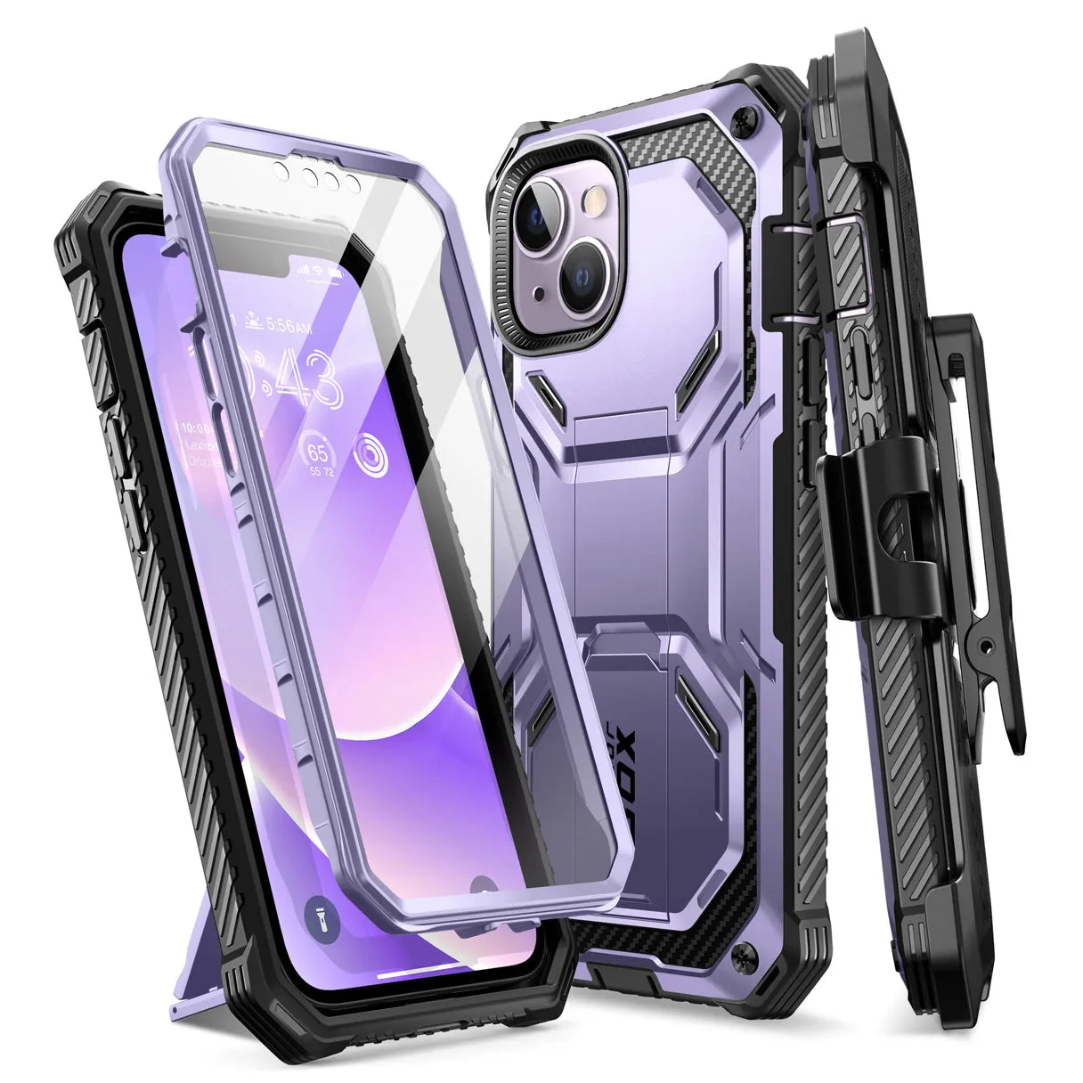 iPhone 14 Plus Armorbox Case(open box) - Metallic Purple