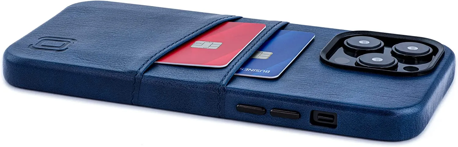 iPhone 14 Pro Max Built-in Metal Plate Wallet Case iPhone 14 Pro Max, Navy