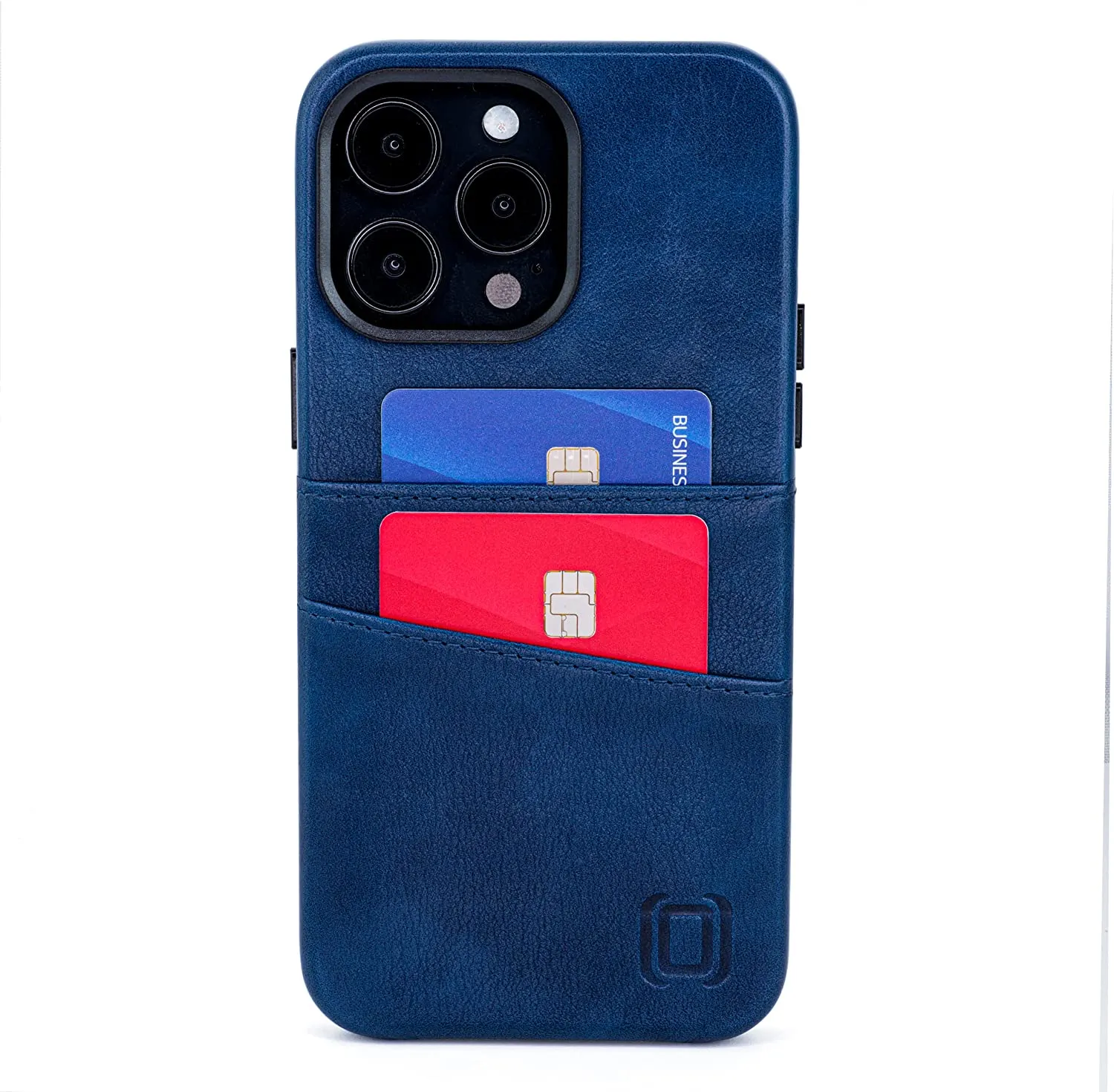 iPhone 14 Pro Max Built-in Metal Plate Wallet Case iPhone 14 Pro Max, Navy