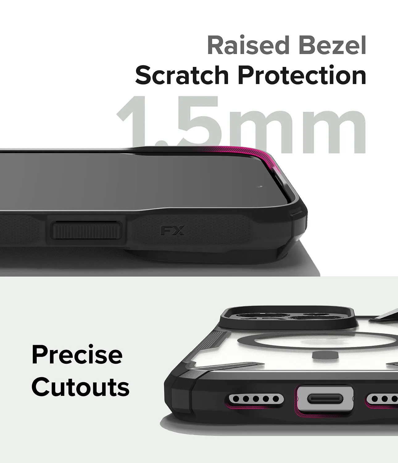 iPhone 15 Pro Max Case | Fusion-X Magnetic Matte Black