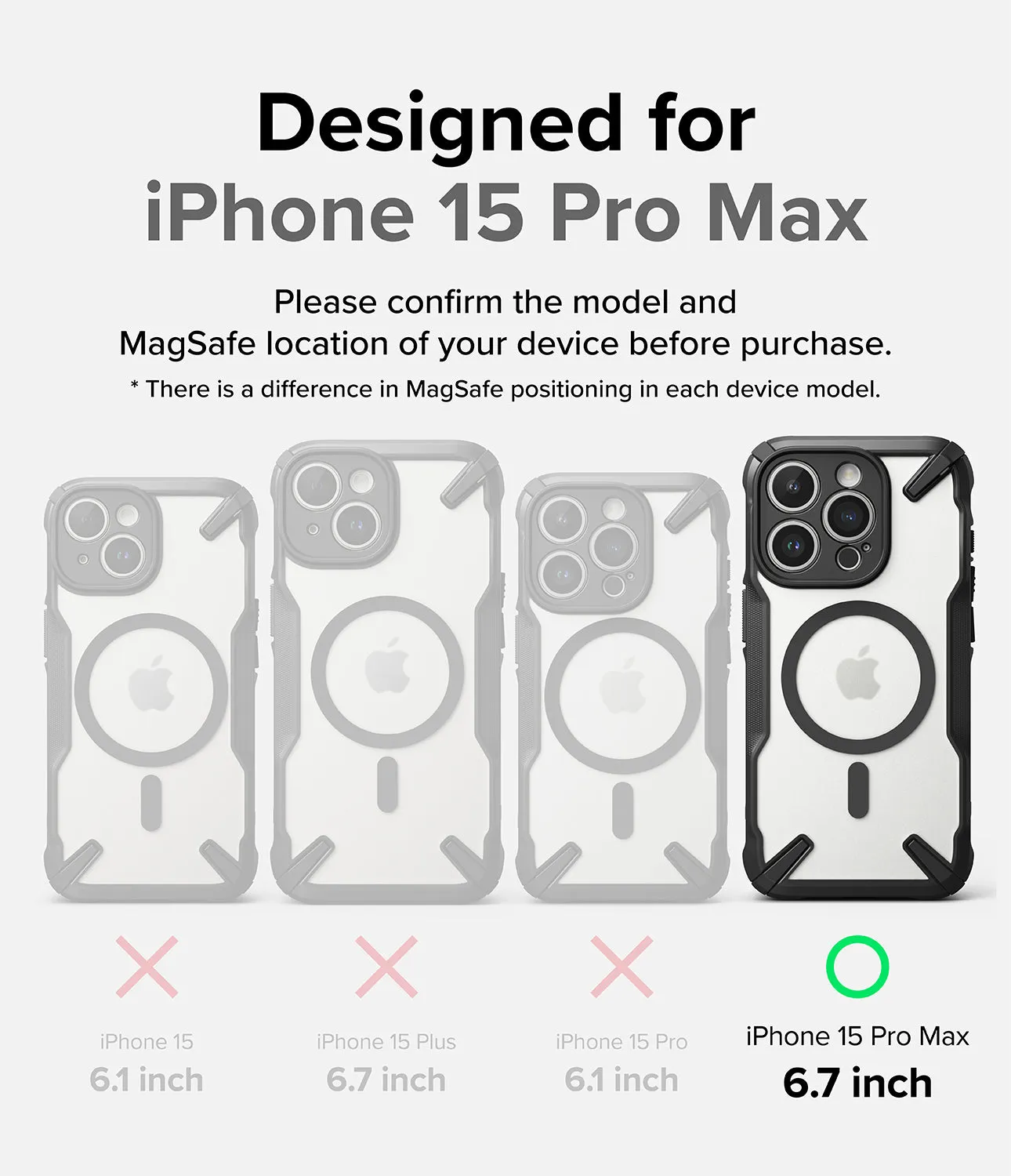 iPhone 15 Pro Max Case | Fusion-X Magnetic Matte Black