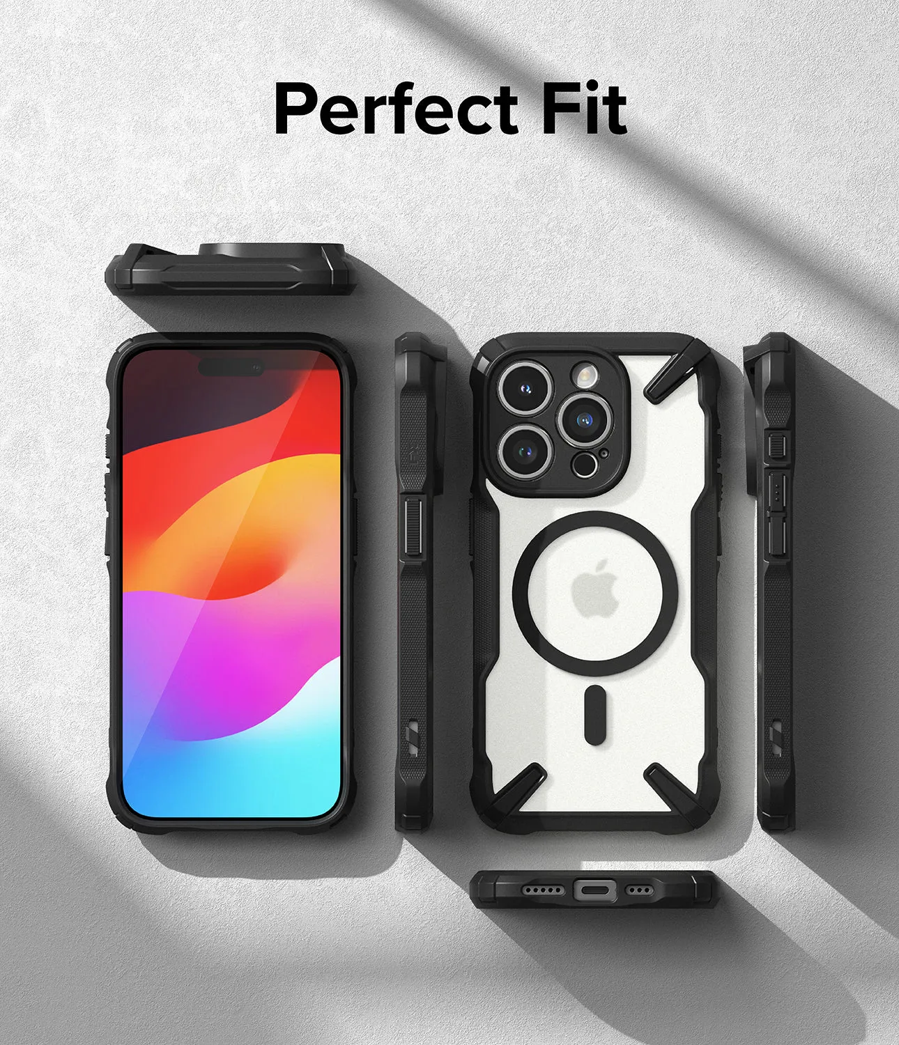 iPhone 15 Pro Max Case | Fusion-X Magnetic Matte Black