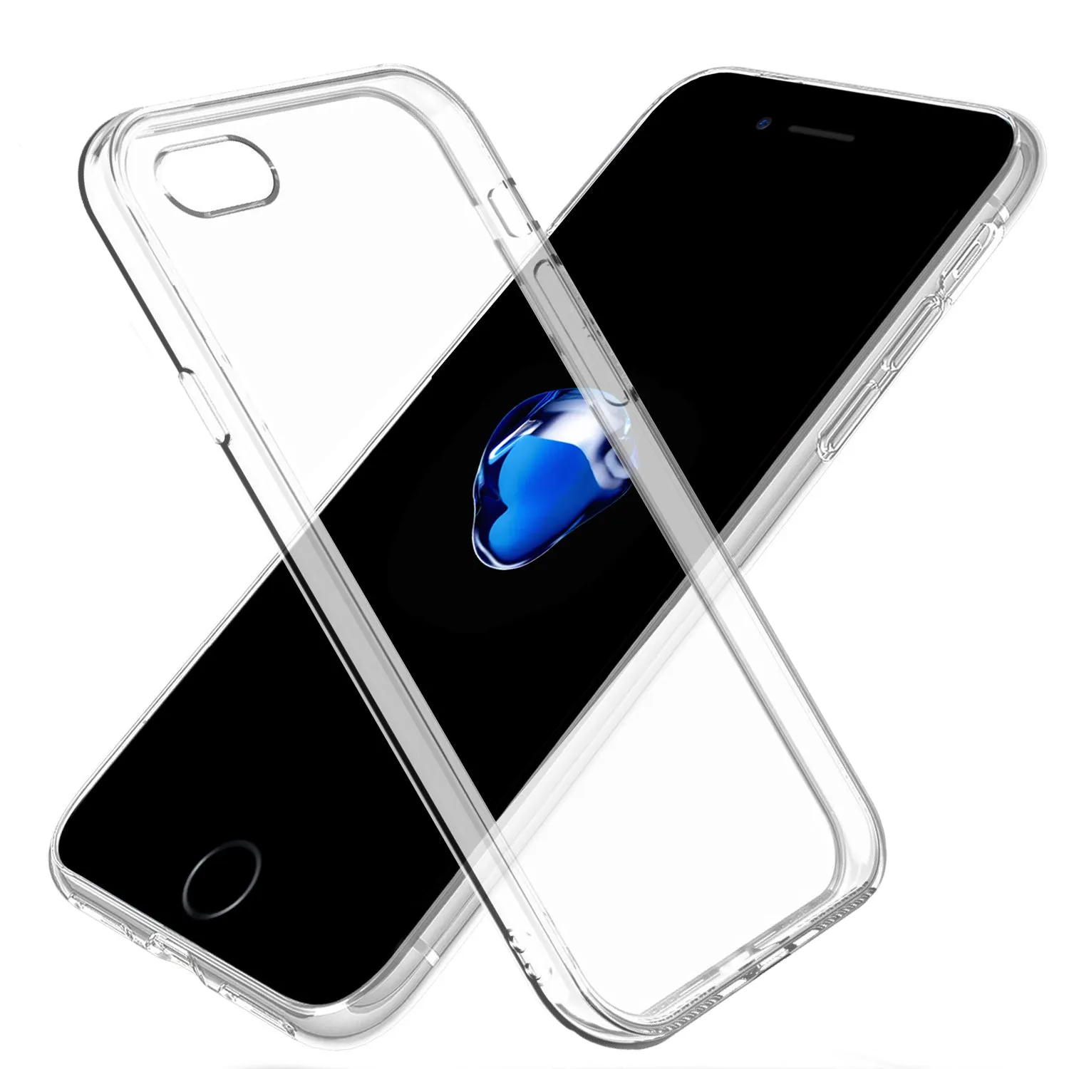 Iphone 8 Gel Case soft Back Cover - Transparent