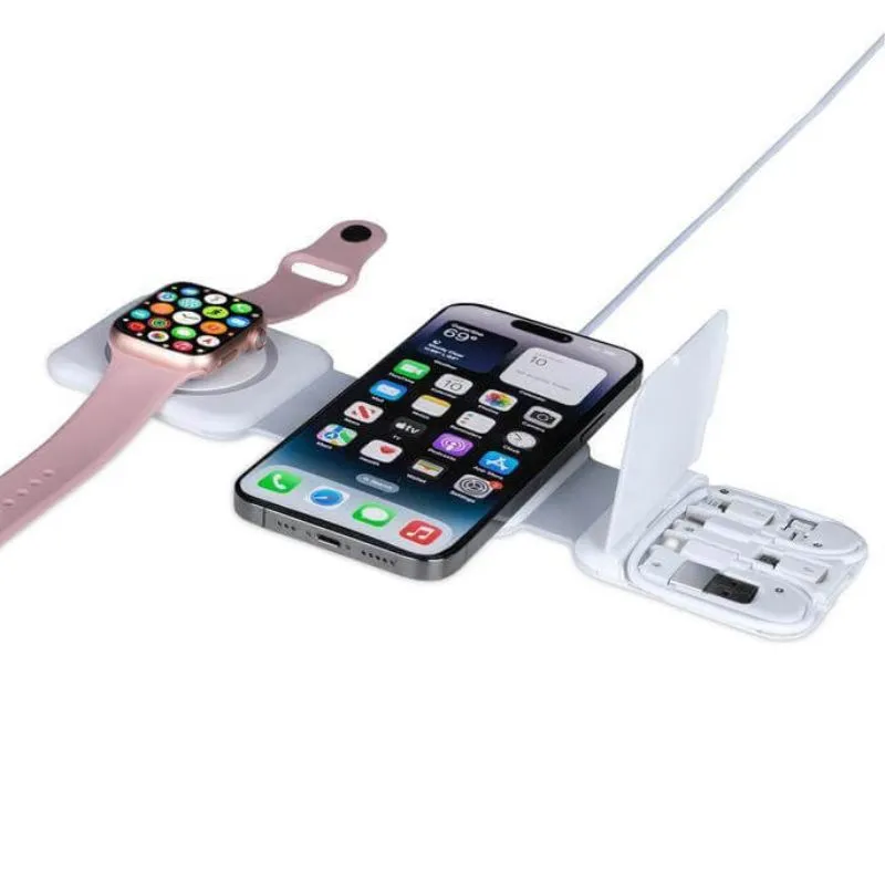 ITWC 1175/ BOLERO - @memorii 2 in 1 Wireless Charger with Multi Cable Set