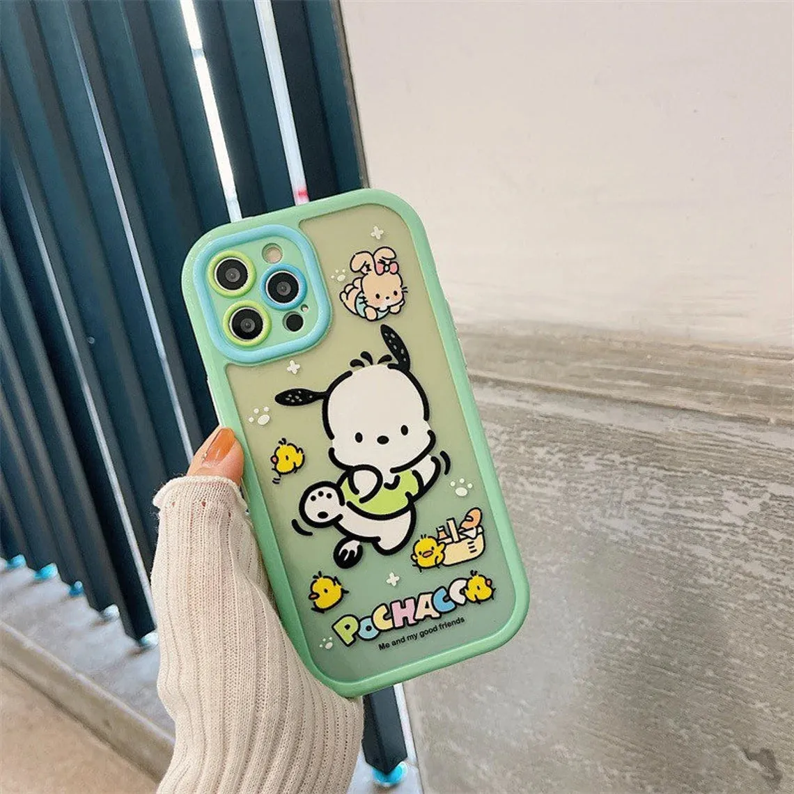 Japanese Cartoon Heart Eyes KU & Dancing PC iPhone Case PLUS 11 12 13 14 Pro Promax