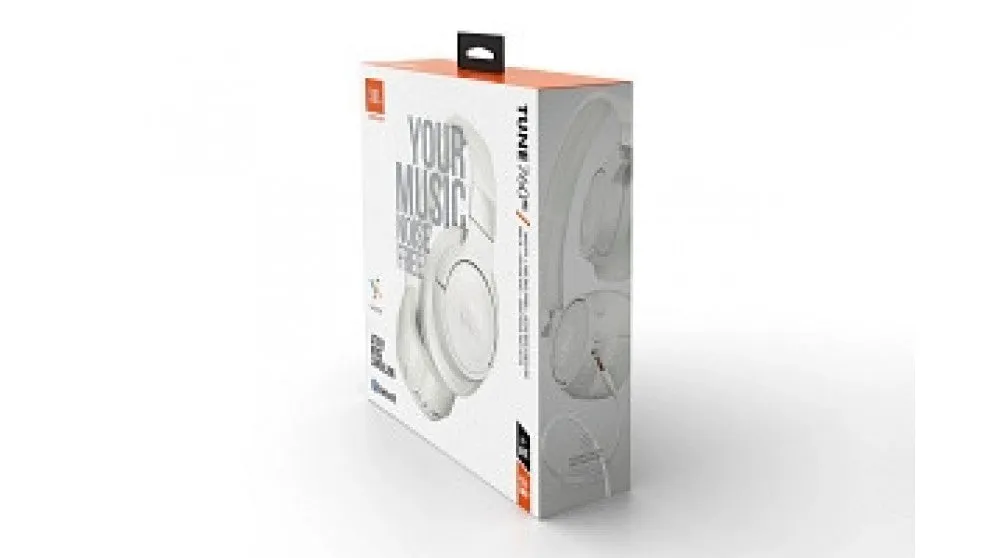 JBL Tune 760NC Wireless On Ear Noise Cancelling Headphones White 5200636