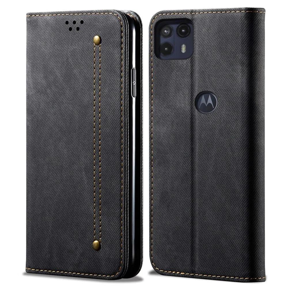 Jeans Motorola Moto G50 5G Flip case - Black