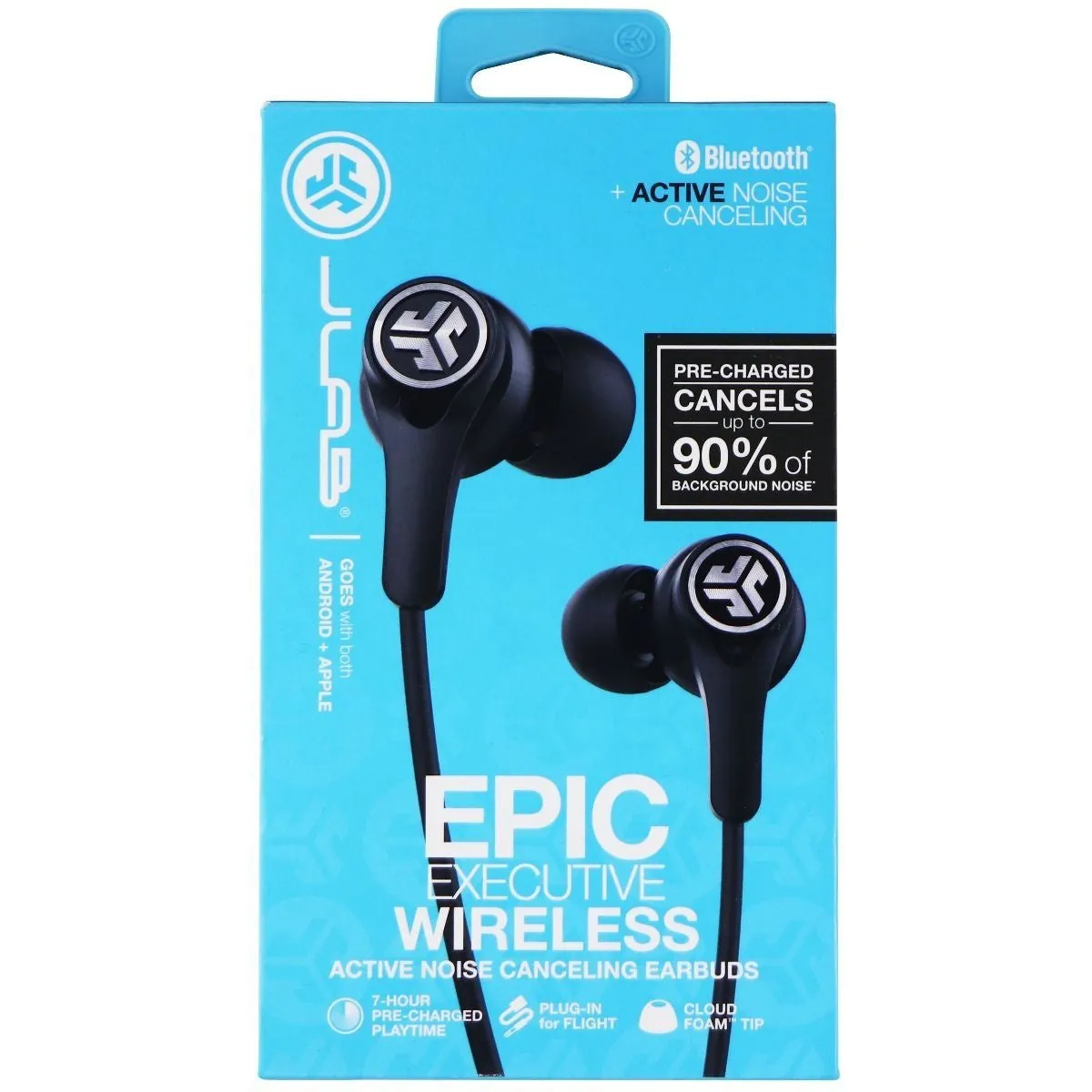 JLab Audio Epic Executive Wireless Active Noise Canceling Earbuds - Black