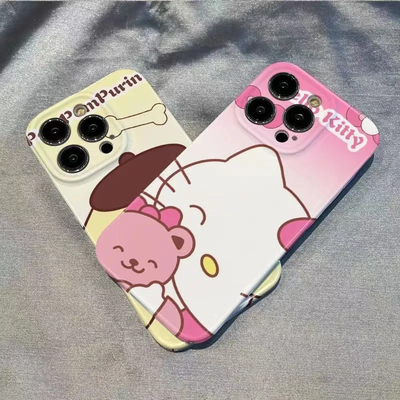 Kawaii Pom Kitty Hard Phone Case