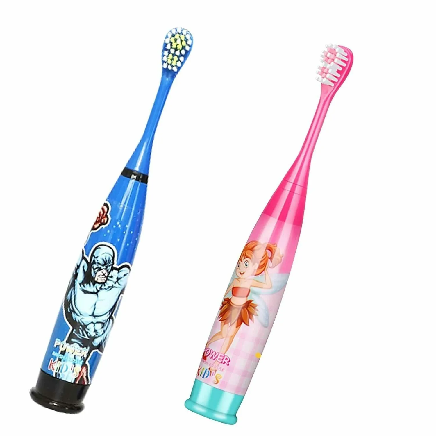 Kids Cartoon Printed Soft Electric Battery Powered Toothbrush 1 Pc