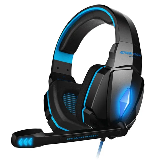 KOTION EACH G2000/G9000 Gaming Headset Deep Bass Stereo Computer Game Headphones with microphone LED Light PC professional Gamer