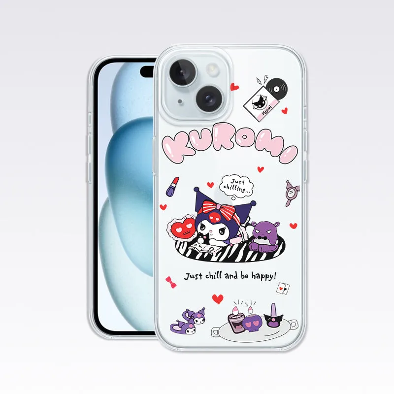 Kuromi Funny Cartoon-3 Kuromi Clear Silicon Cover