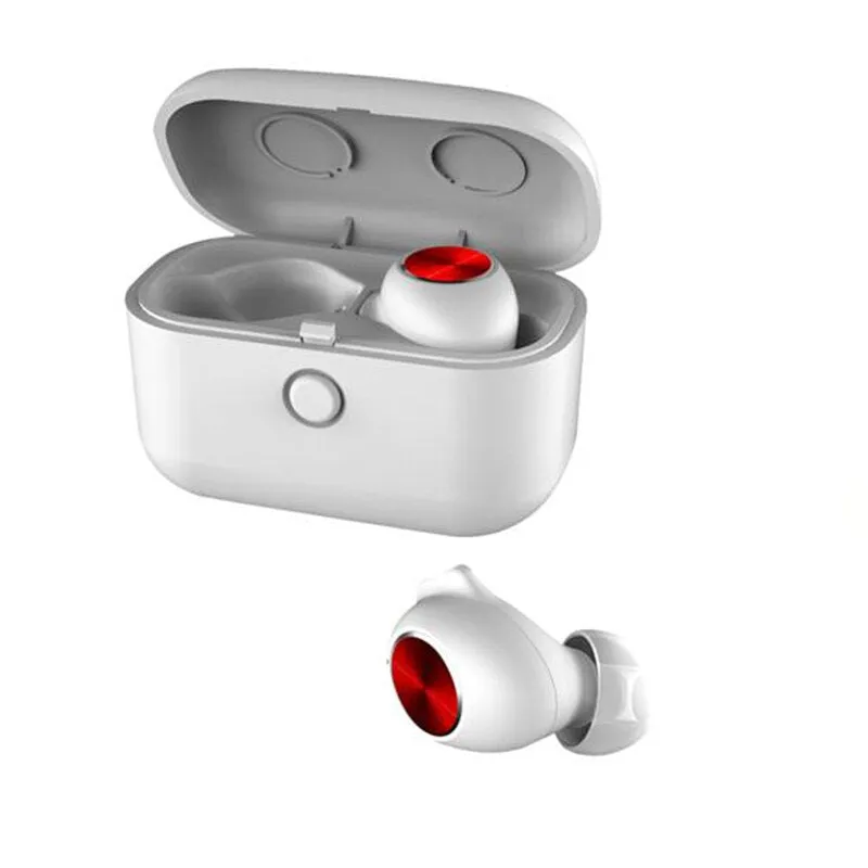 L18 Wireless Earphones Airbuds Tws Bluetooth Headsets 5.0 In Ear Earphone Siri Smart Control Stereo Sound Noise Cancelling Han (White)