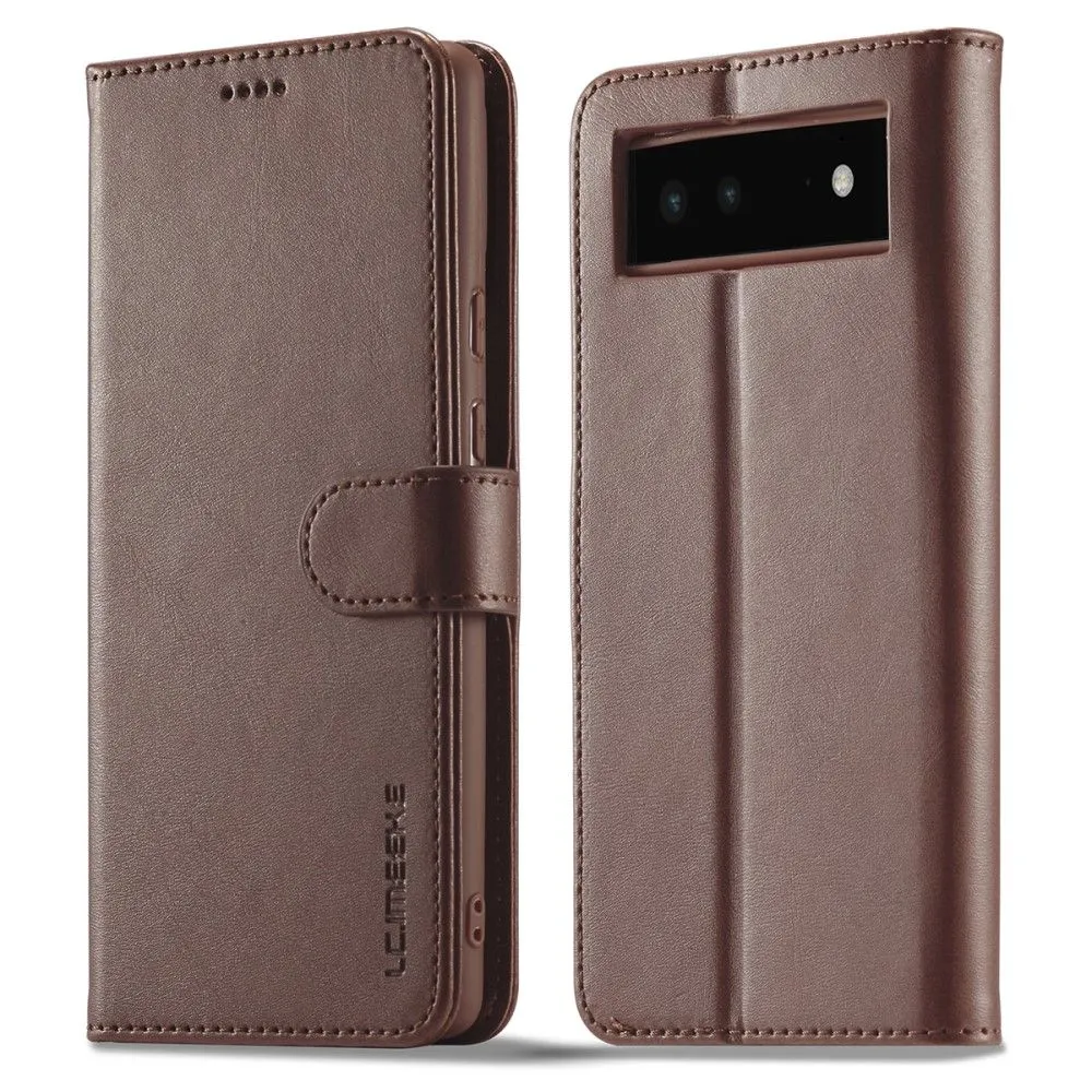 LC.IMEEKE Google Pixel 6 Flip Case - Brown