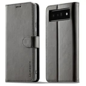 LC.IMEEKE Google Pixel 6 Pro Flip Case - Grey