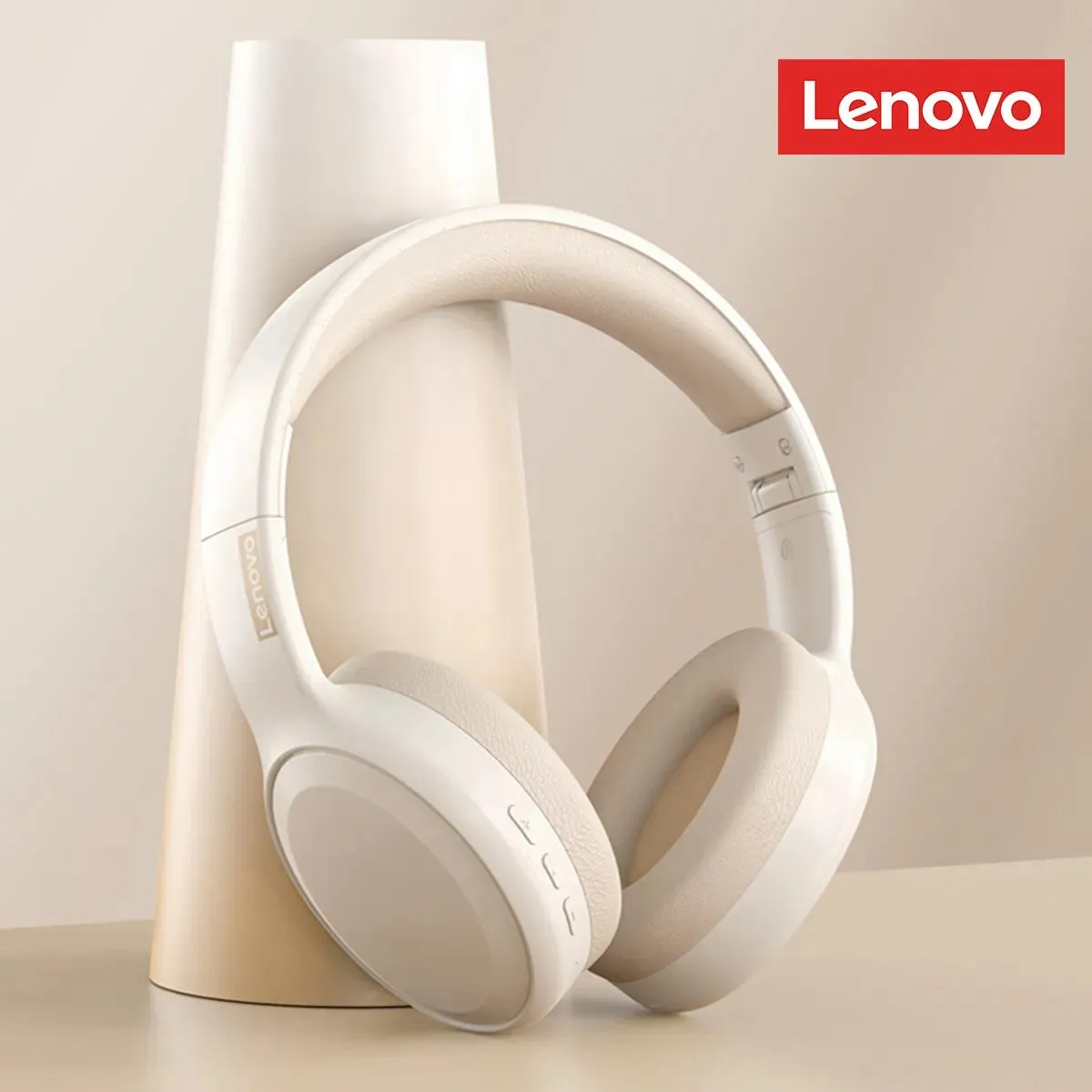 Lenovo TH30 Wireless Bluetooth 5.3 Headphones - Active Noise-Cancellation Headsets, Foldable Design, Mic - Perfect for Music, Gaming, and Calls. Gifts For All.