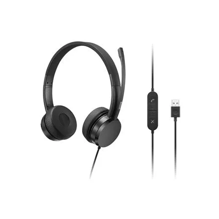 Lenovo Usb-A Wired Stereo On-Ear Heads