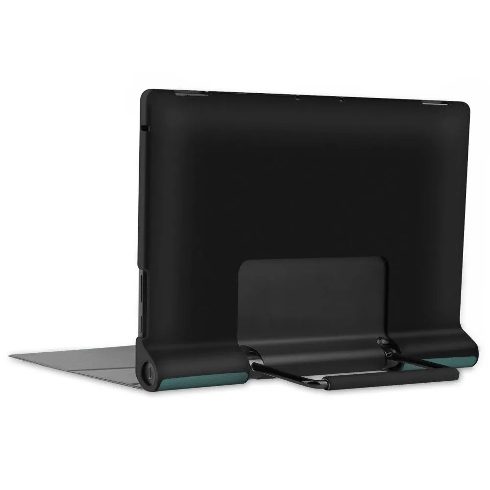 Lenovo Yoga 13 PU leather flip case with kickstand - Dark Green